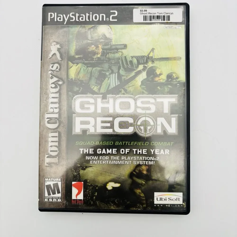 Tom Clancy's Ghost Recon Sony PlayStation 2 PS2 CIB Complete Tested Works. VG